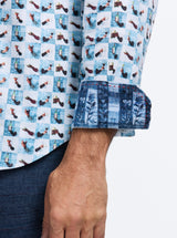 TOASTED LONG SLEEVE BUTTON DOWN SHIRT