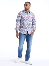 COBRAM LONG SLEEVE BUTTON DOWN SHIRT
