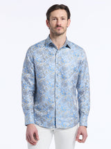 LIMITED EDITION MONACO SUMMER LONG SLEEVE BUTTON DOWN SHIRT