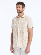 LIMITED EDITION DESERT LEAVES SHORT SLEEVE BUTTON DOWN SHIRT
