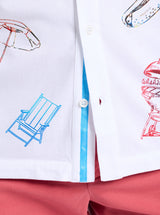 OUT OF OFFICE SHORT SLEEVE BUTTON DOWN SHIRT