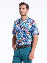 ELETRIC PALMS SHORT SLEEVE POLO