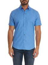 TAILORED FIT ABBOTT SHORT SLEEVE SHIRT - Blue