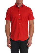TAILORED FIT ABBOTT SHORT SLEEVE SHIRT - Red