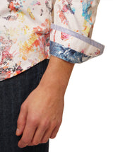 SPLASH OF COLOR LONG SLEEVE BUTTON DOWN SHIRT