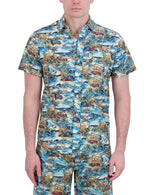 SHORT SLEEVE BUTTON DOWN SHIRT