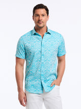 HIGHLAND SHORT SLEEVE BUTTON DOWN SHIRT TALL