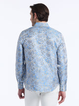 LIMITED EDITION MONACO SUMMER LONG SLEEVE BUTTON DOWN SHIRT