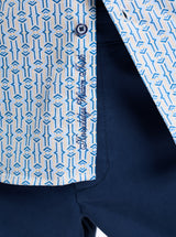 NAPIER SHORT SLEEVE BUTTON DOWN SHIRT