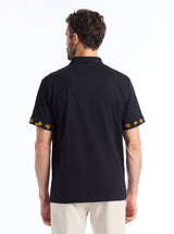 GOLDEN JUNGLE SHORT SLEEVE BUTTON DOWN SHIRT