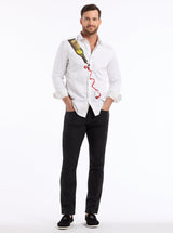 IN VINO VERITAS LONG SLEEVE BUTTON DOWN SHIRT