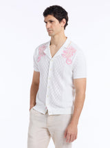 LIMITED EDITION OPULENT PAISLEY SHORT SLEEVE SWEATER