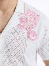 LIMITED EDITION OPULENT PAISLEY SHORT SLEEVE SWEATER