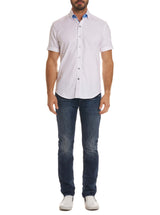 TAILORED FIT ABBOTT SHORT SLEEVE SHIRT - White