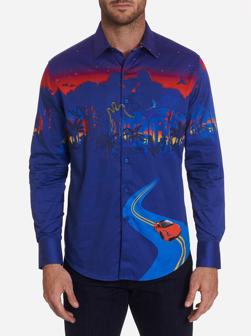 AUTODROMO EMBROIDERED SPORT SHIRT