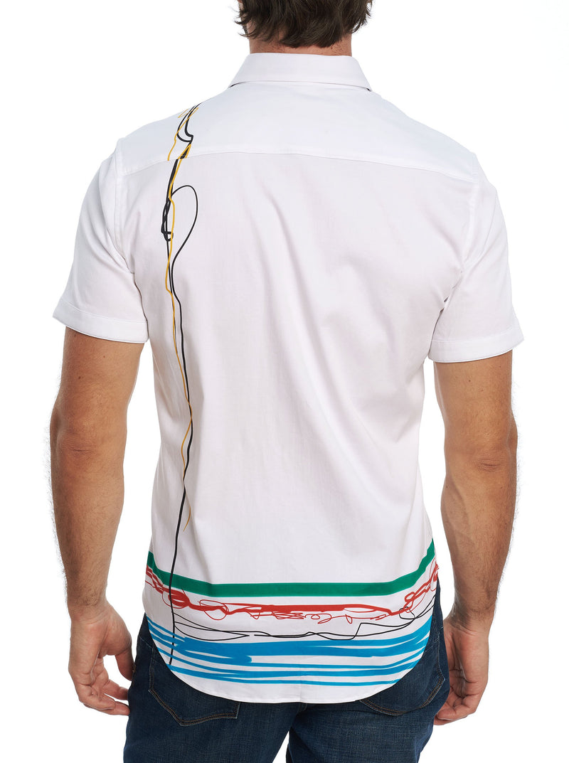 WIPE OUT EMBROIDERED SHORT SLEEVE SHIRT